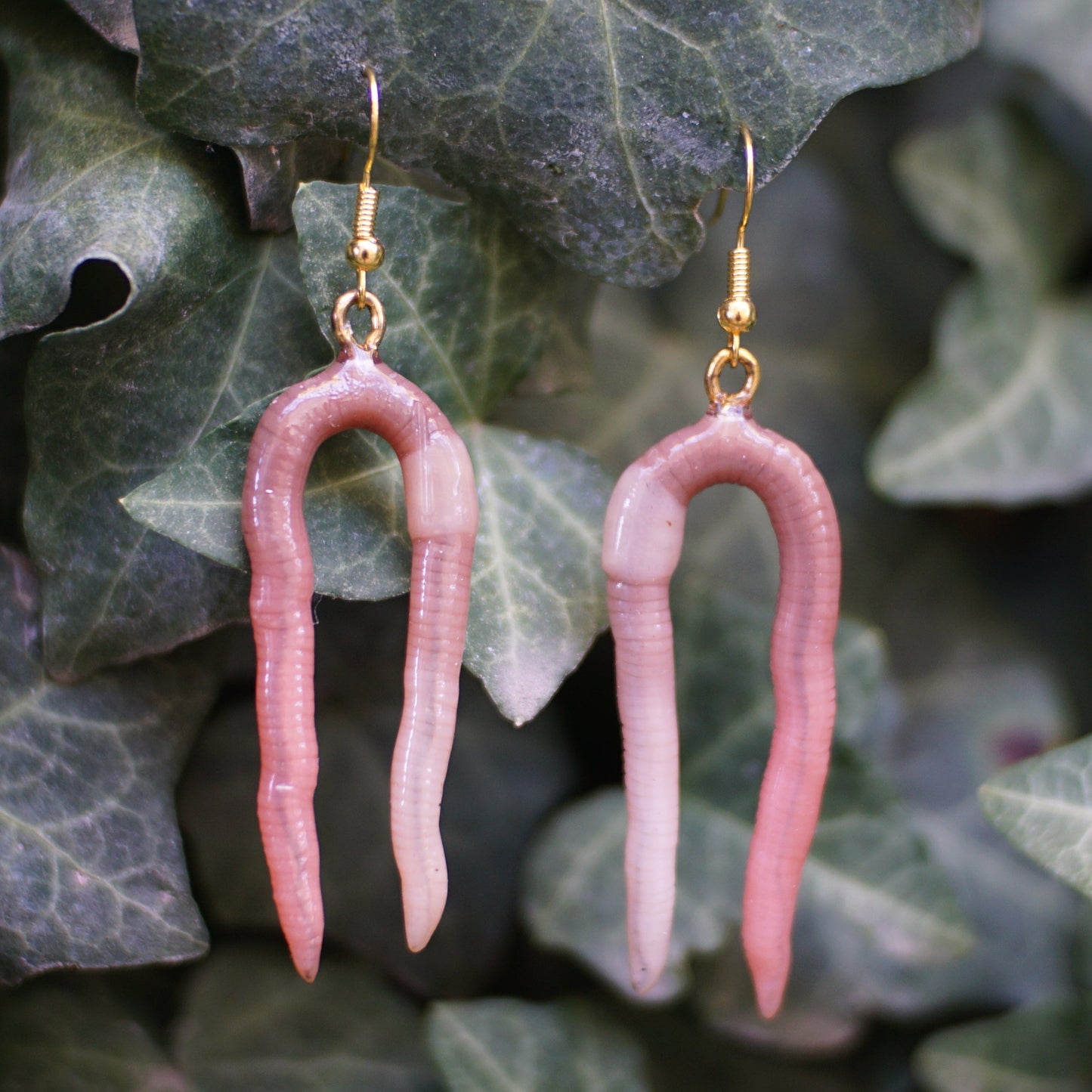 Folded Worm Earrings