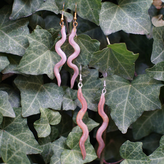 Long Worm Earrings