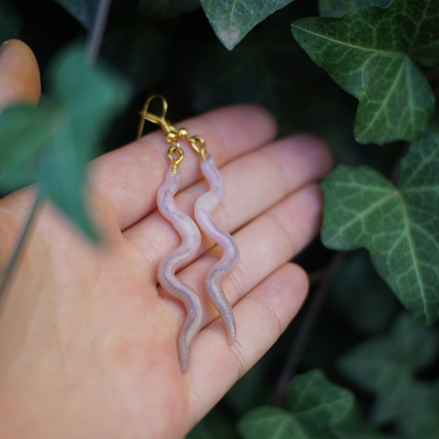 Long Worm Earrings
