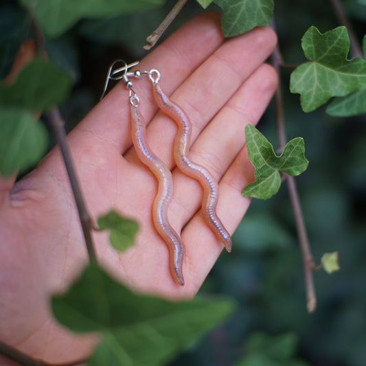 Long Worm Earrings
