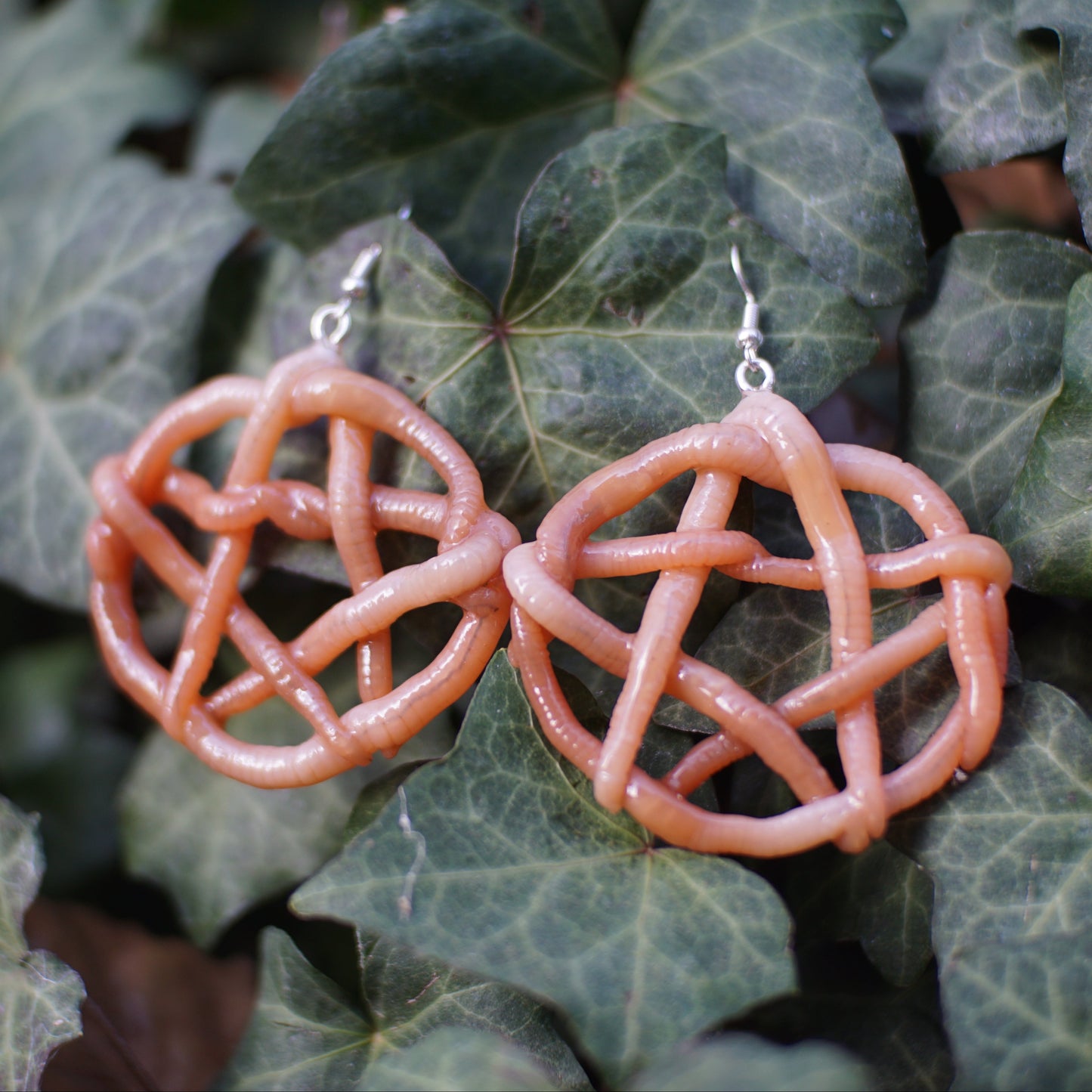 Worm Pentacle Earrings