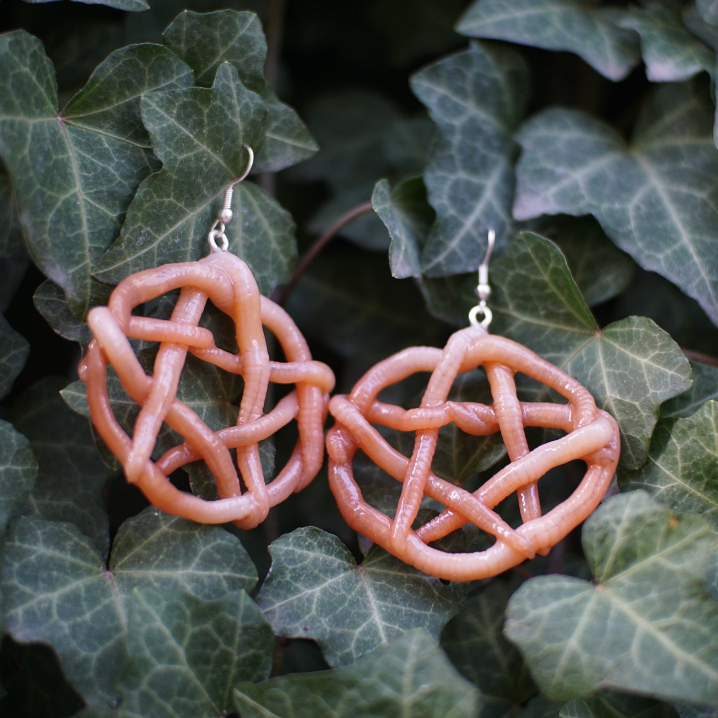 Worm Pentacle Earrings
