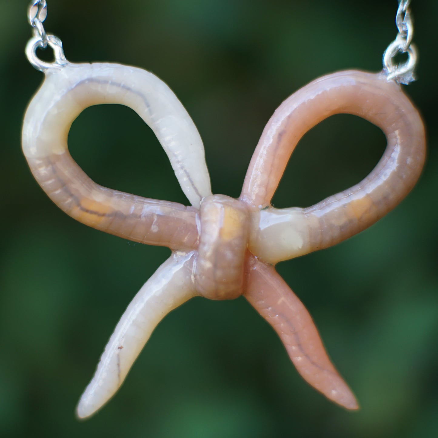 Worm Bow Necklace
