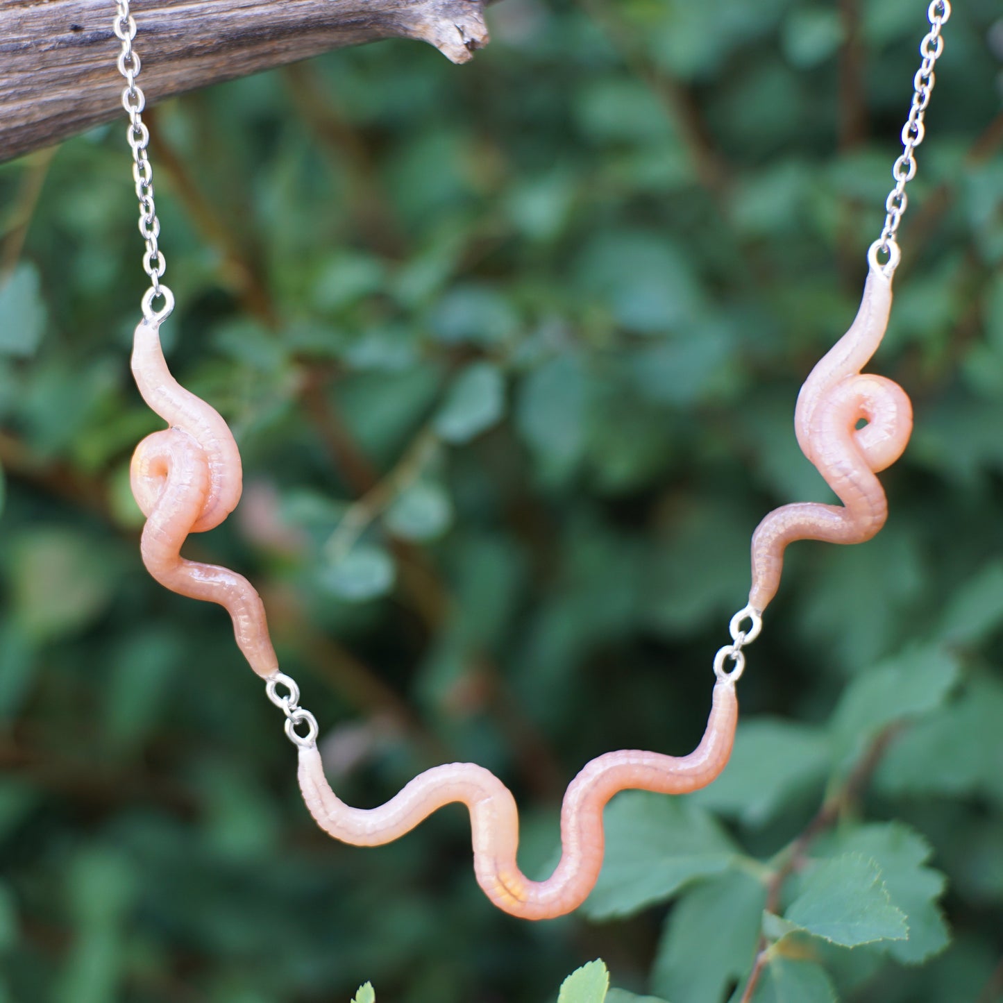 Worm Trio Necklace
