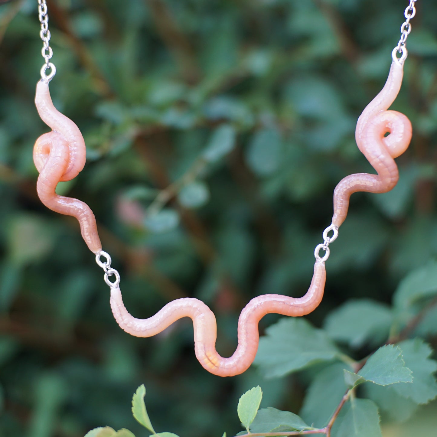 Worm Trio Necklace