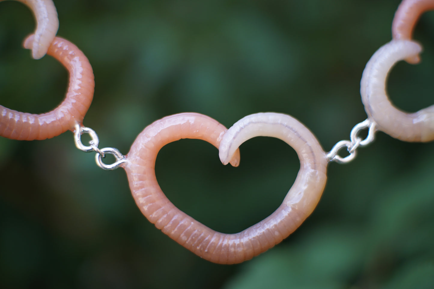 Multi Heart Worm Necklace