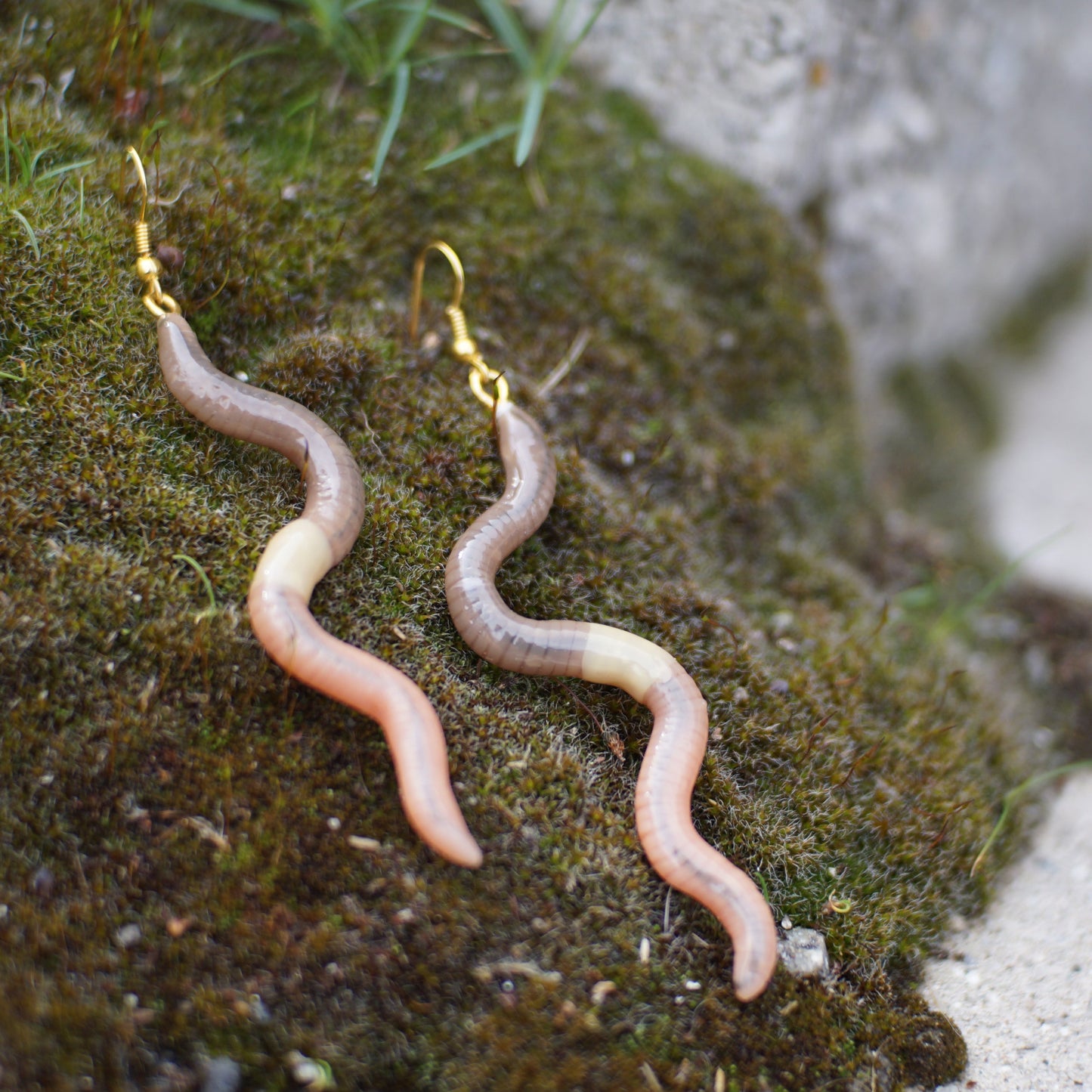Long Worm Earrings