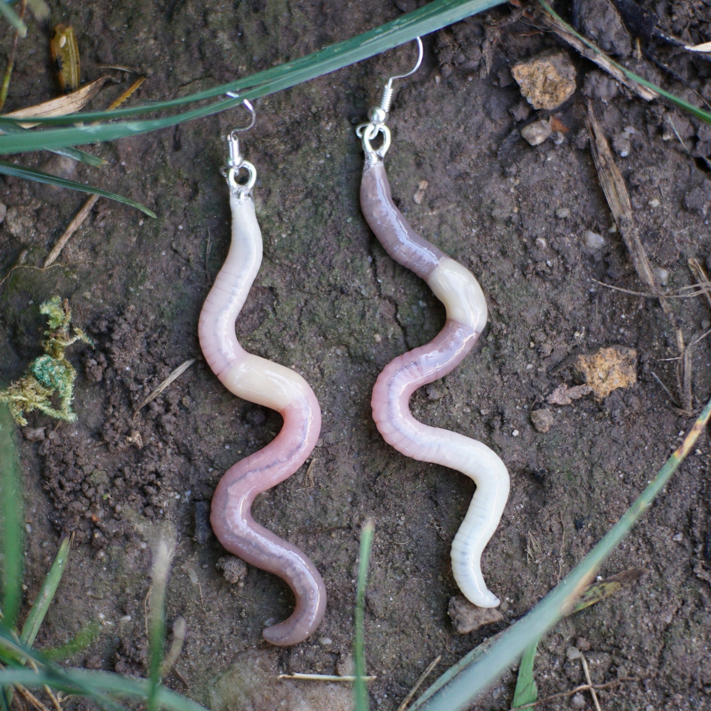 Long Worm Earrings