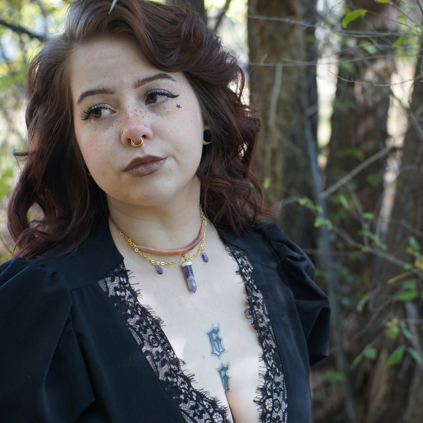 Mineral Vein Choker Necklace